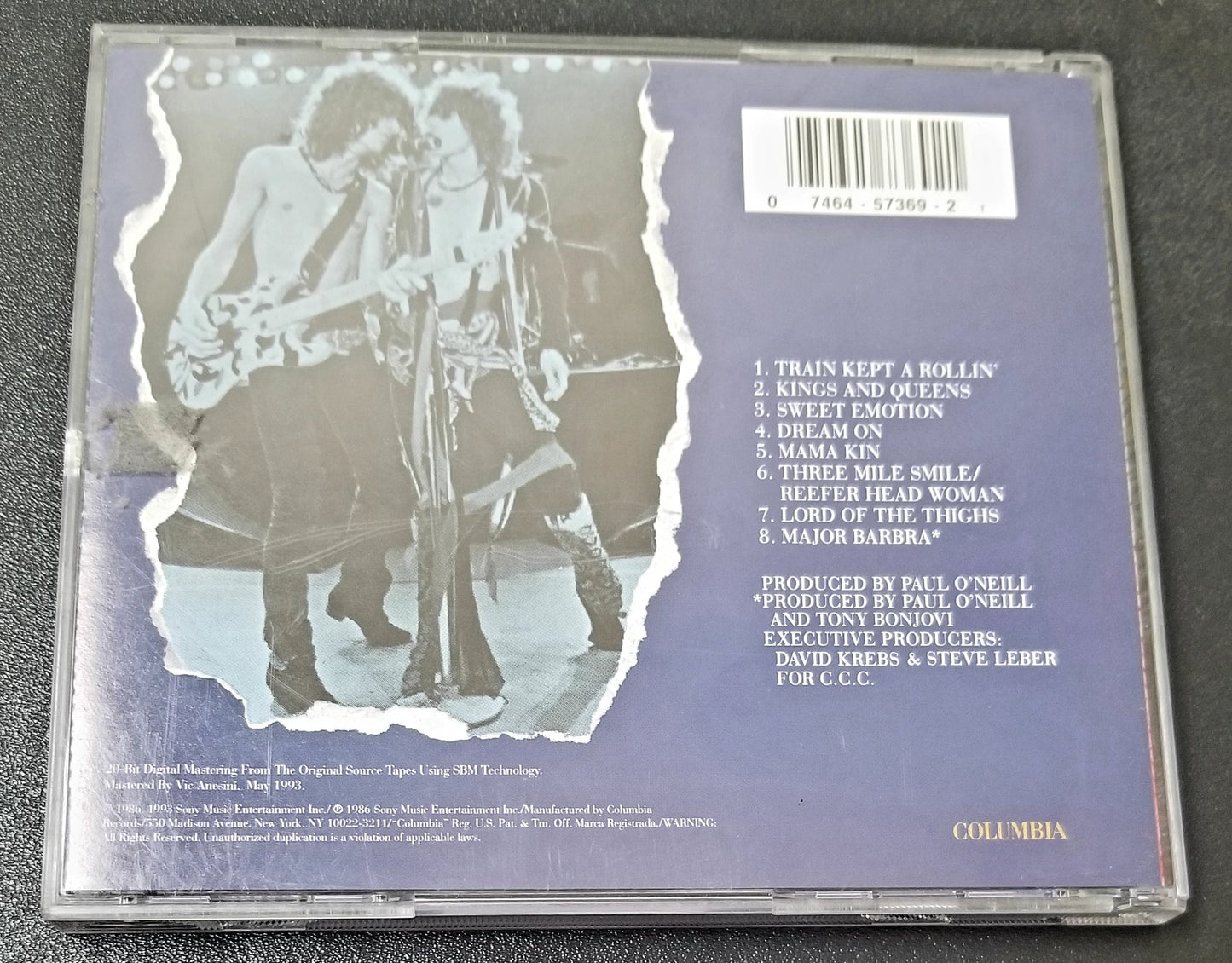 AEROSMITH CLASSICS LIVE! CD BLUE
